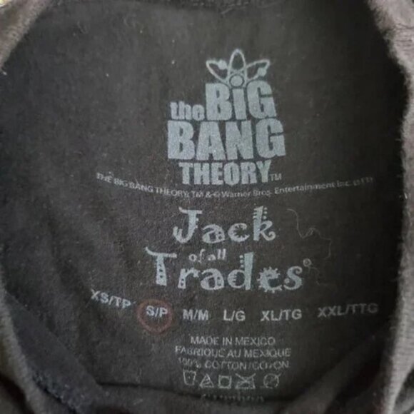 The Big Bang theory black Sheldon cooper round neck t-shirt size US S - Picture 8 of 8